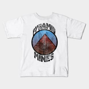 Pyramid Mines Grunge effect Kids T-Shirt